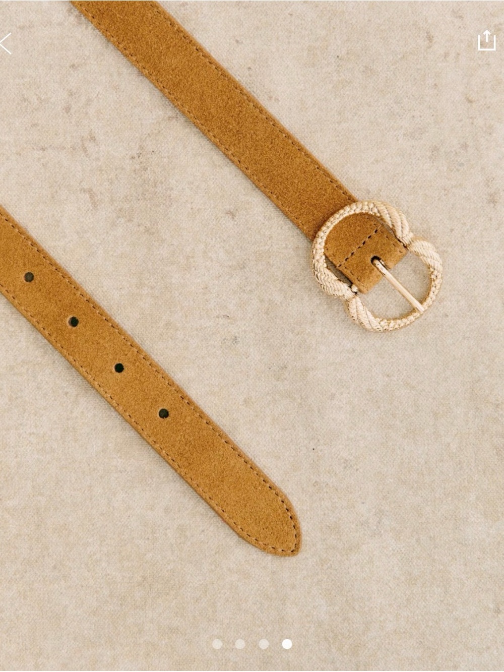 Sezane Fine Artemis Belt in Tan - Picture 3 of 4